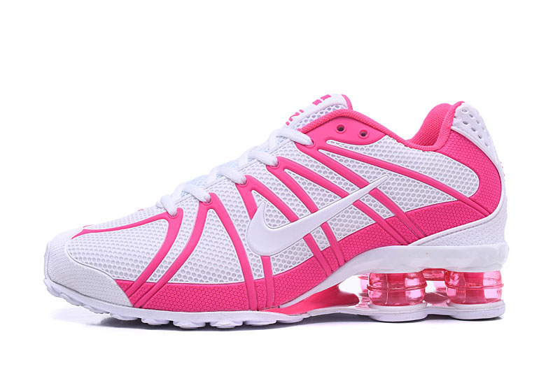 Women Nike Shox OZ White Pink Shoes - Click Image to Close
